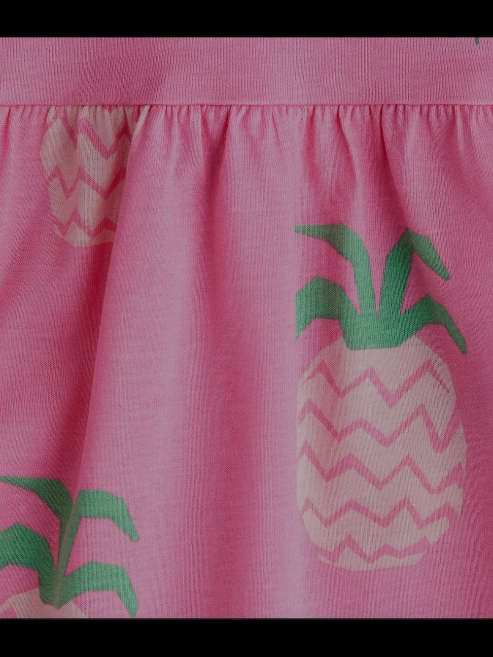 H&M Pink Top with Pineapples Size 8-10 Youth